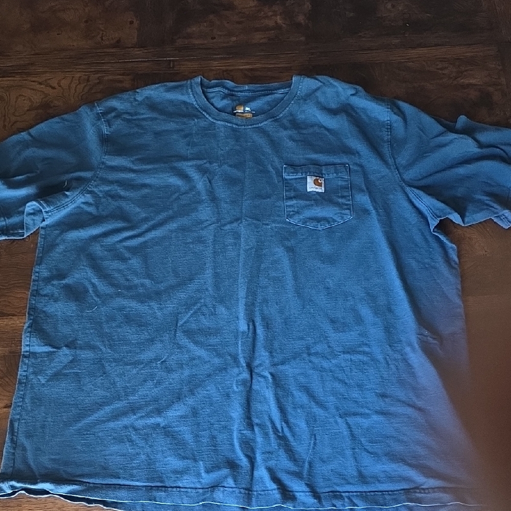 Carhartt Men's Classic Blue Tee with Pocket